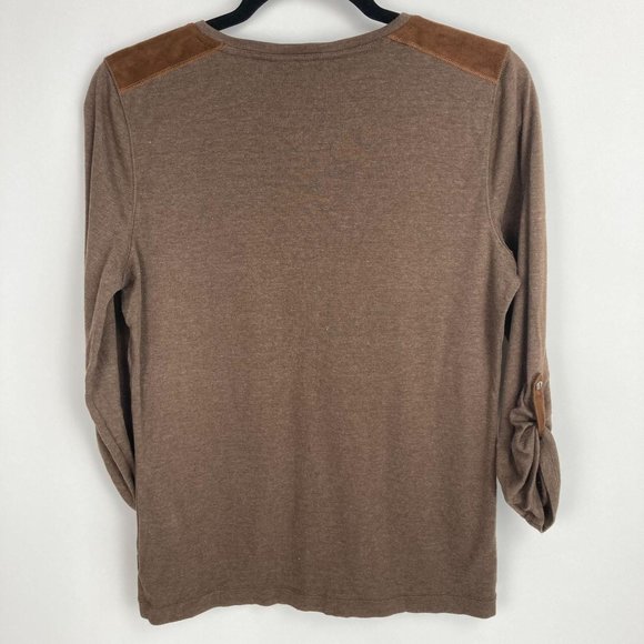 Lauren Ralph Lauren Brown Top L - Picture 8 of 8